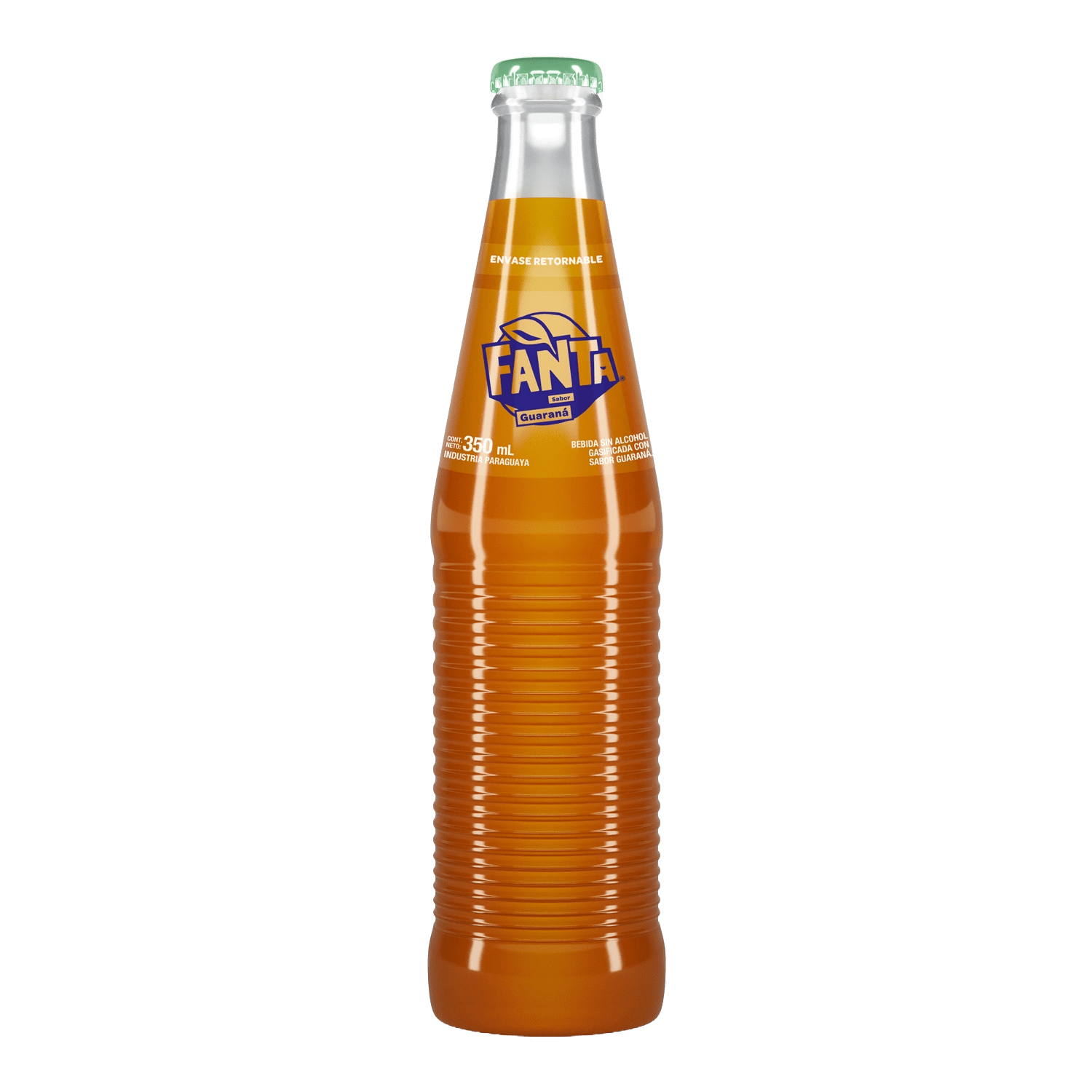 Botella de Fanta Sabor Guaraná 350 mL Retornable