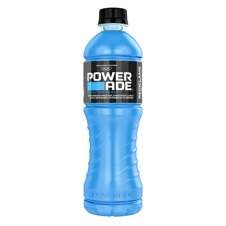 Botella de Powerade Mountain Blast Olimpiadas