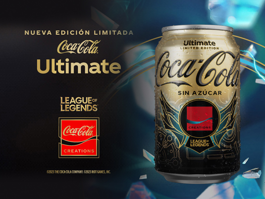 Lata de Coca-Cola Ultimate edicion League of Legends. Nueva Edicion limitada.
