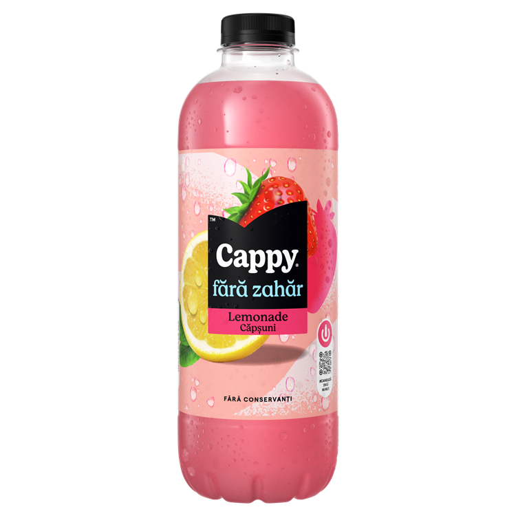 Cappy Lemonade Zero Zahăr - Lămâie & Căpșuni
