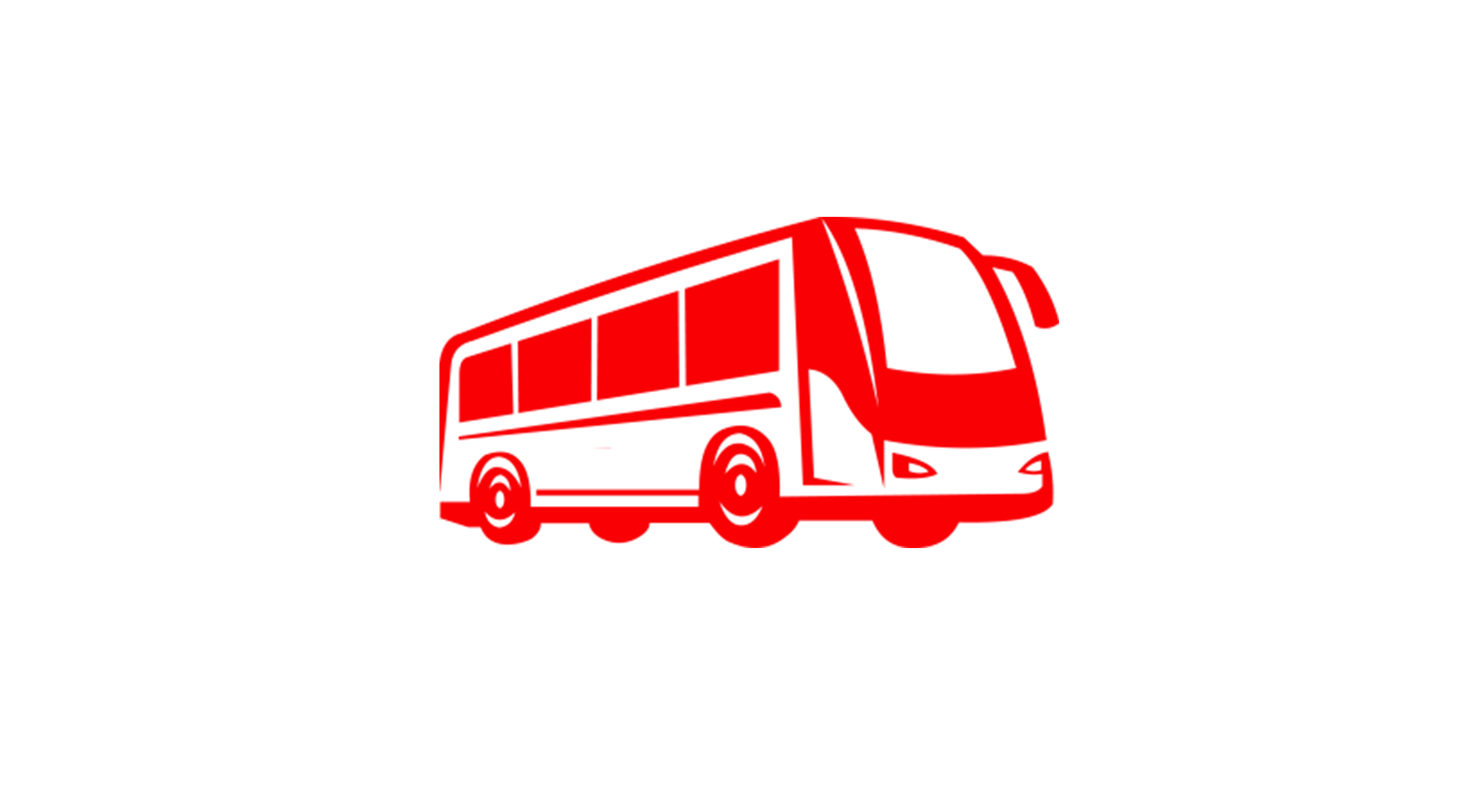 Iconita cu un autocar rosu