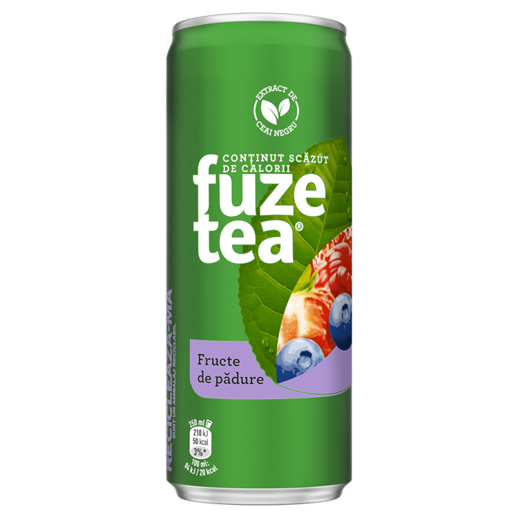 O cutie de ceai Fuze cu fructe de pădure