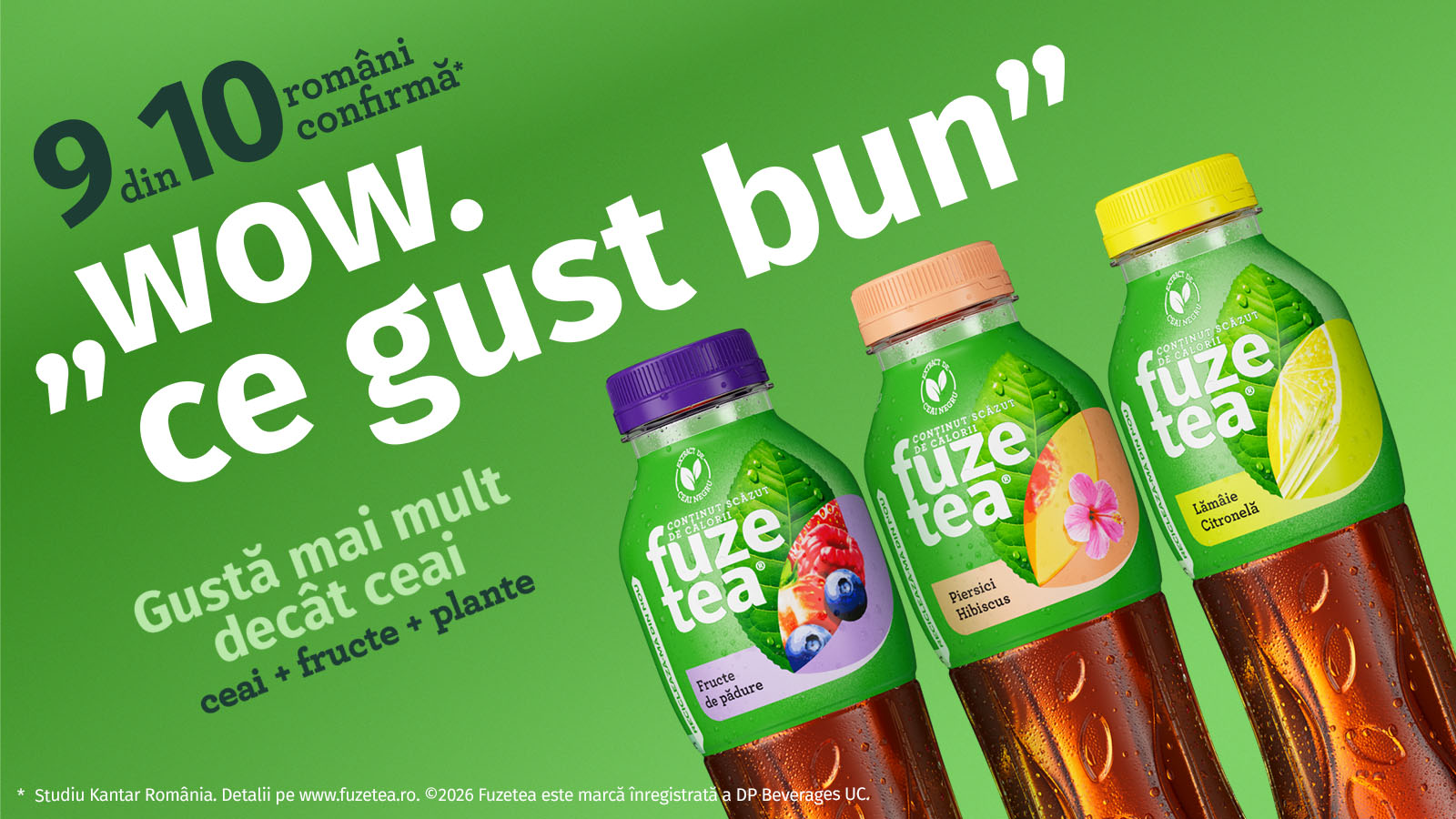 banner verde cu 3 sticle de Fuzetea