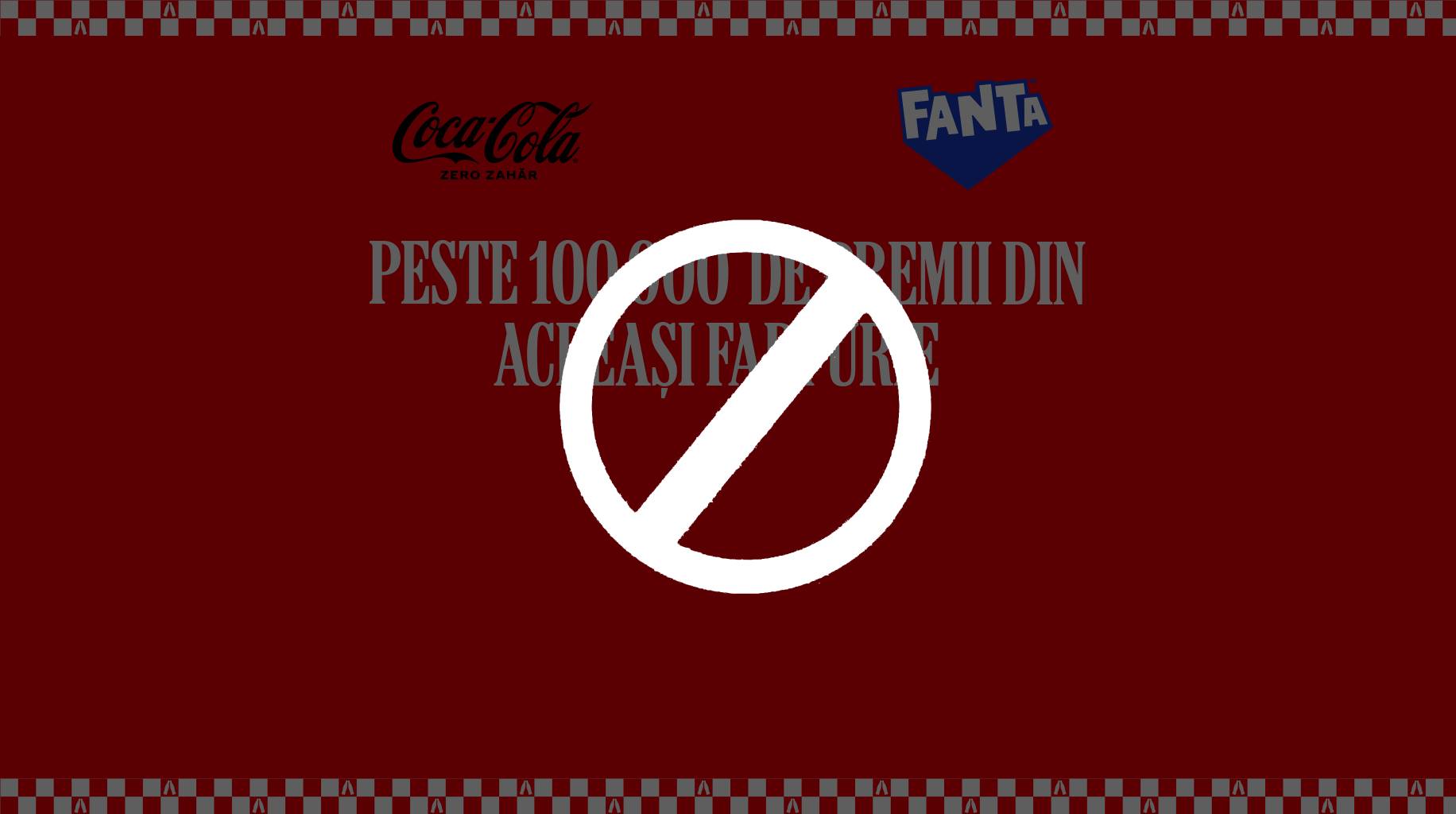 Bannerul campaniei, acorperit de un semn STOP