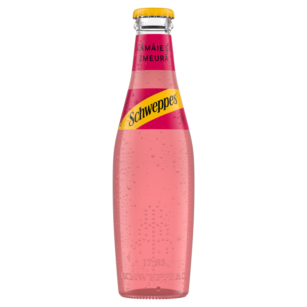Doză de Schweppes Lămâie și Zmeură