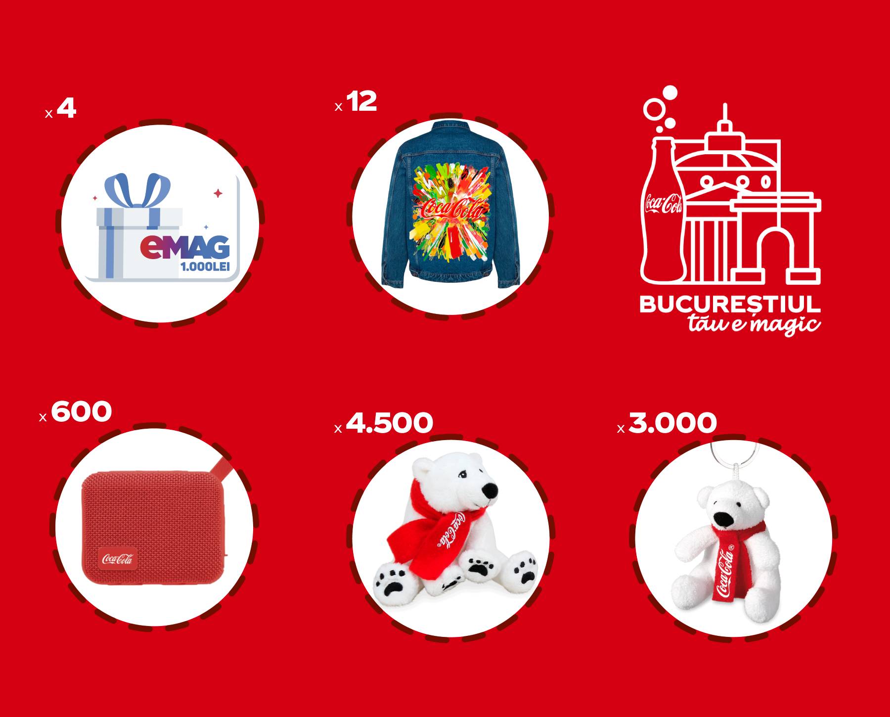 Două sticle de Coca-Cola în fața unui brad de Crăciun