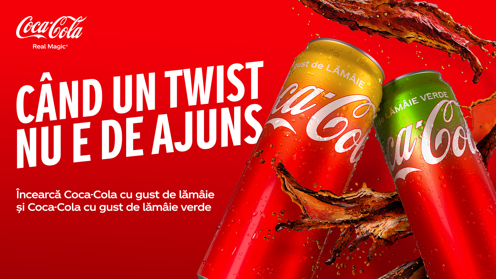 Coca Cola Gust de Lămâie