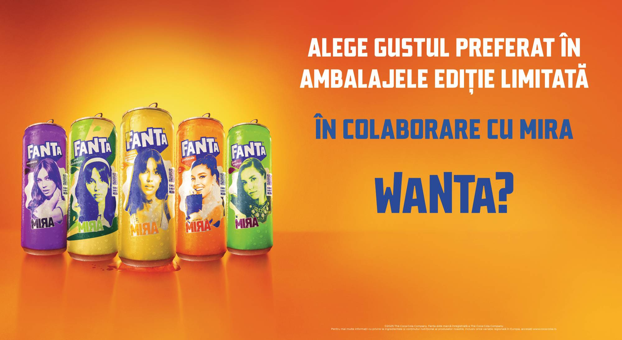 Fanta Wanta cans collaboration with Mira