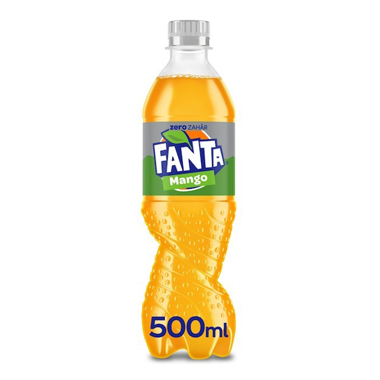 Sticlă de Fanta Sticlă de Fanta Mango Zero Zahăr