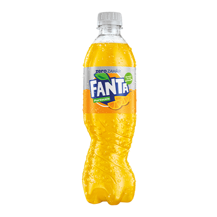 Sticlă de Fanta Portocale Zero Zahăr