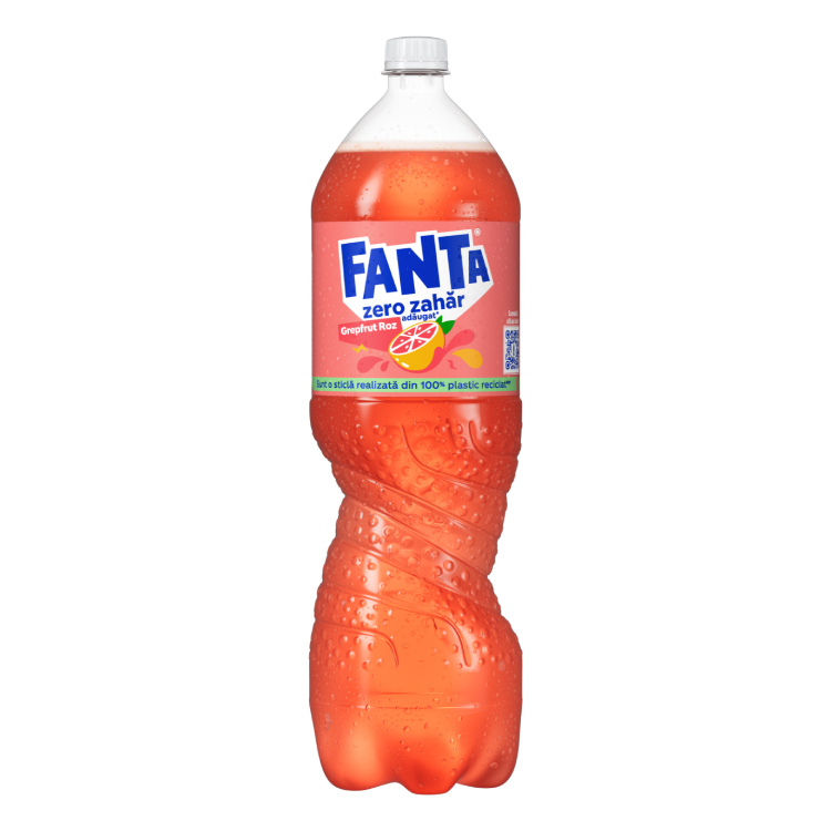 Sticlă de Fanta Greapefruit Zero Zahăr