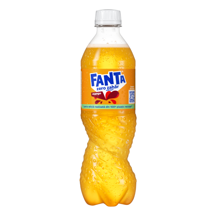 Sticlă de Fanta Mango Zero Zahăr