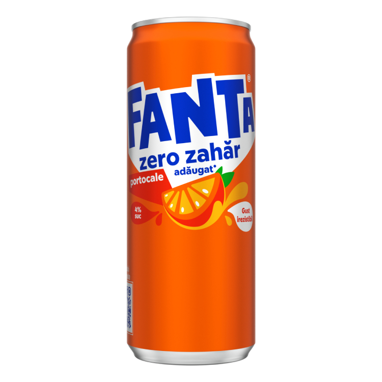 Fanta Portocale Zero Zahăr