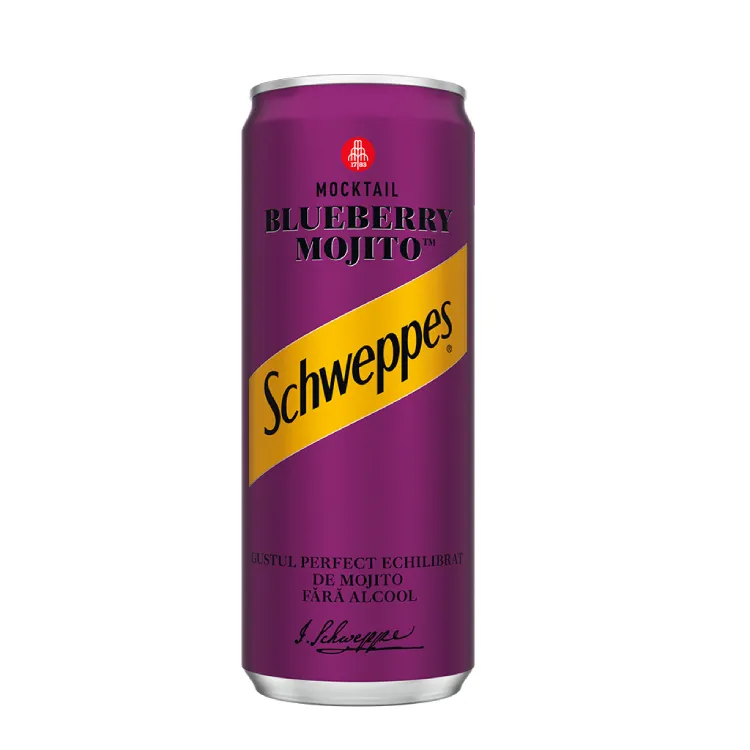 Doză de Schweppes Blueberry Mojito