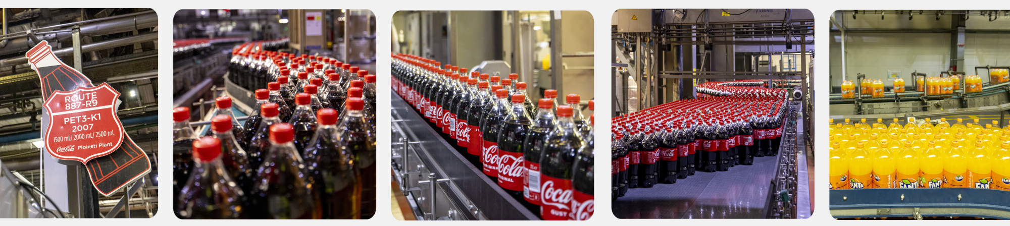 Imagini din fabrica Coca-Cola Hellenic Romania, de la Ploiesti