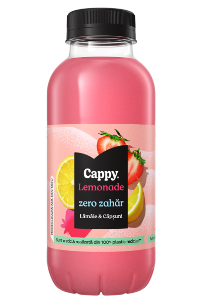 Cappy Lemonade Zero Zahăr - Lămâie & Căpșuni