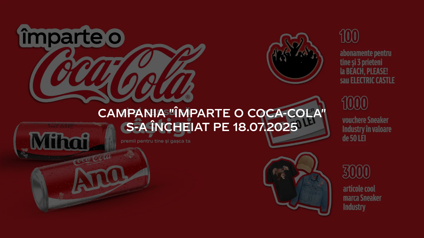 Campania Împarte o Coca-Cola s-a încheiat pe 18 iunie