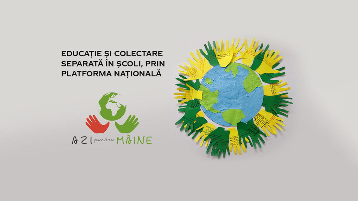 ELEVII DIN 75 DE ȘCOLI ÎNVAȚĂ SĂ COLECTEZE SEPARAT DEȘEURILE, PRIN PROGRAMUL AZI PENTRU MÂINE
