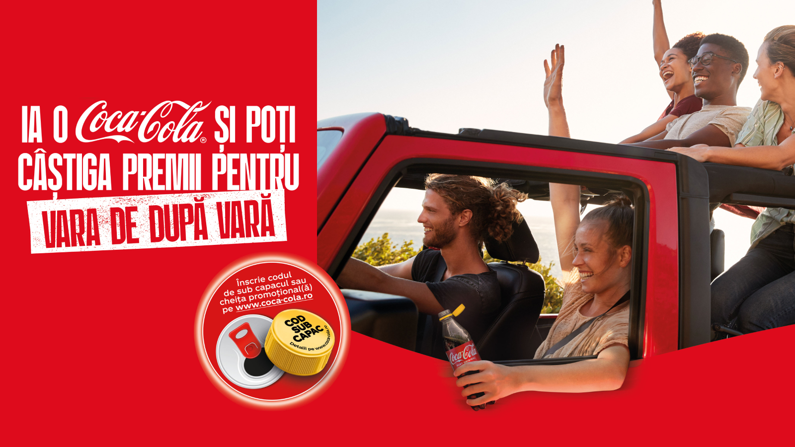 Prieteni intr-o masina decapotabila