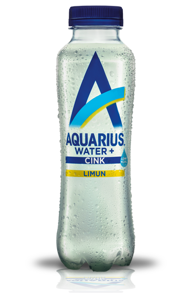 "Aquarius flašica sa belom pozadinom"