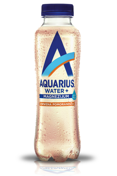 "Aquarius Blood Orange flašica sa belom pozadinom"