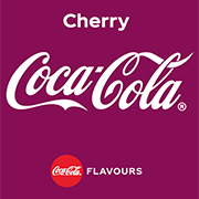 Coca-Cola Cherry logo sa belom pozadinom