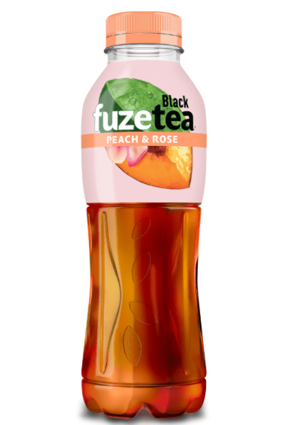 Fuzetea peach n rose flašica sa belom pozadinom