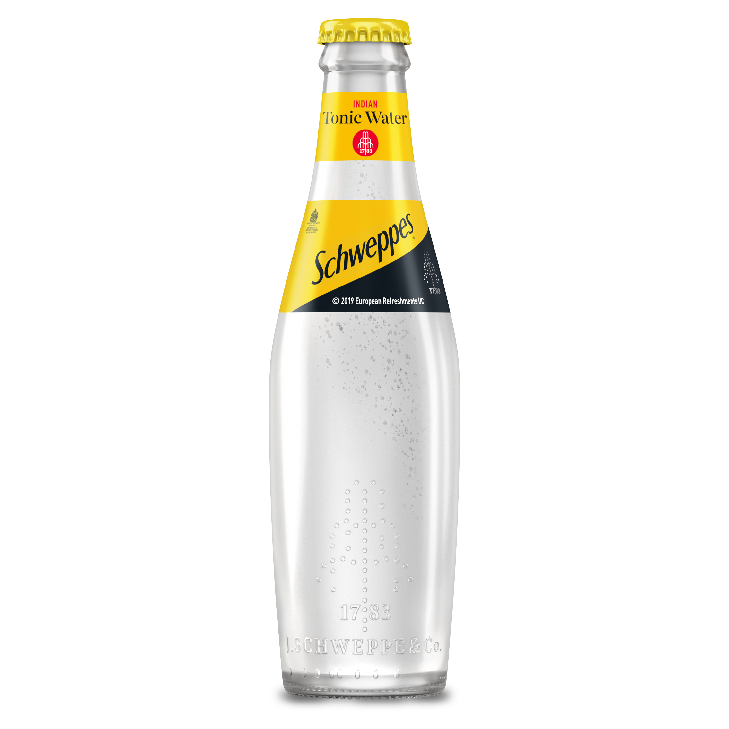 Schweppes Tonic Water flašica sa belom pozadinom