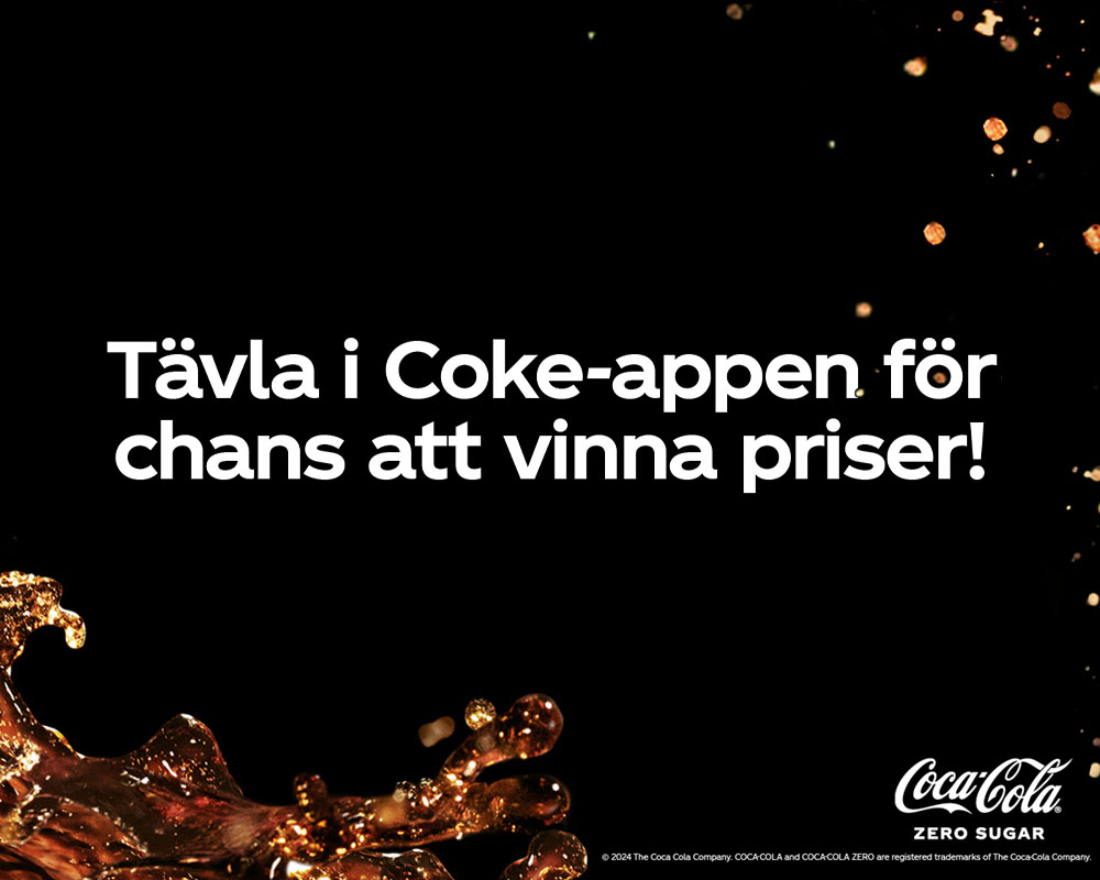 Tävla i Coke-appen för chans att vinna priser!