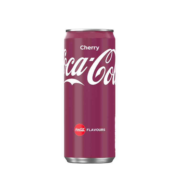 Coca-Cola Cherry - En rödbrun Coca-Cola burk med körsbärssmak