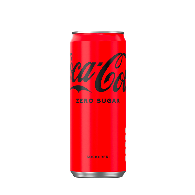 En läskburk med Coca-Cola Zero Sugar