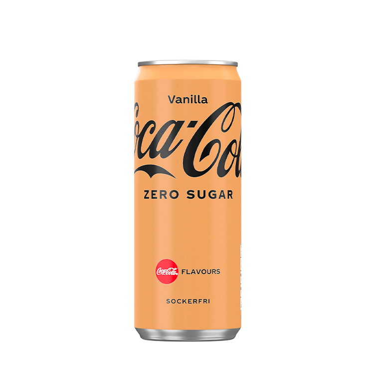 En läskburk med Coca-Cola Zero Sugar Vanilla
