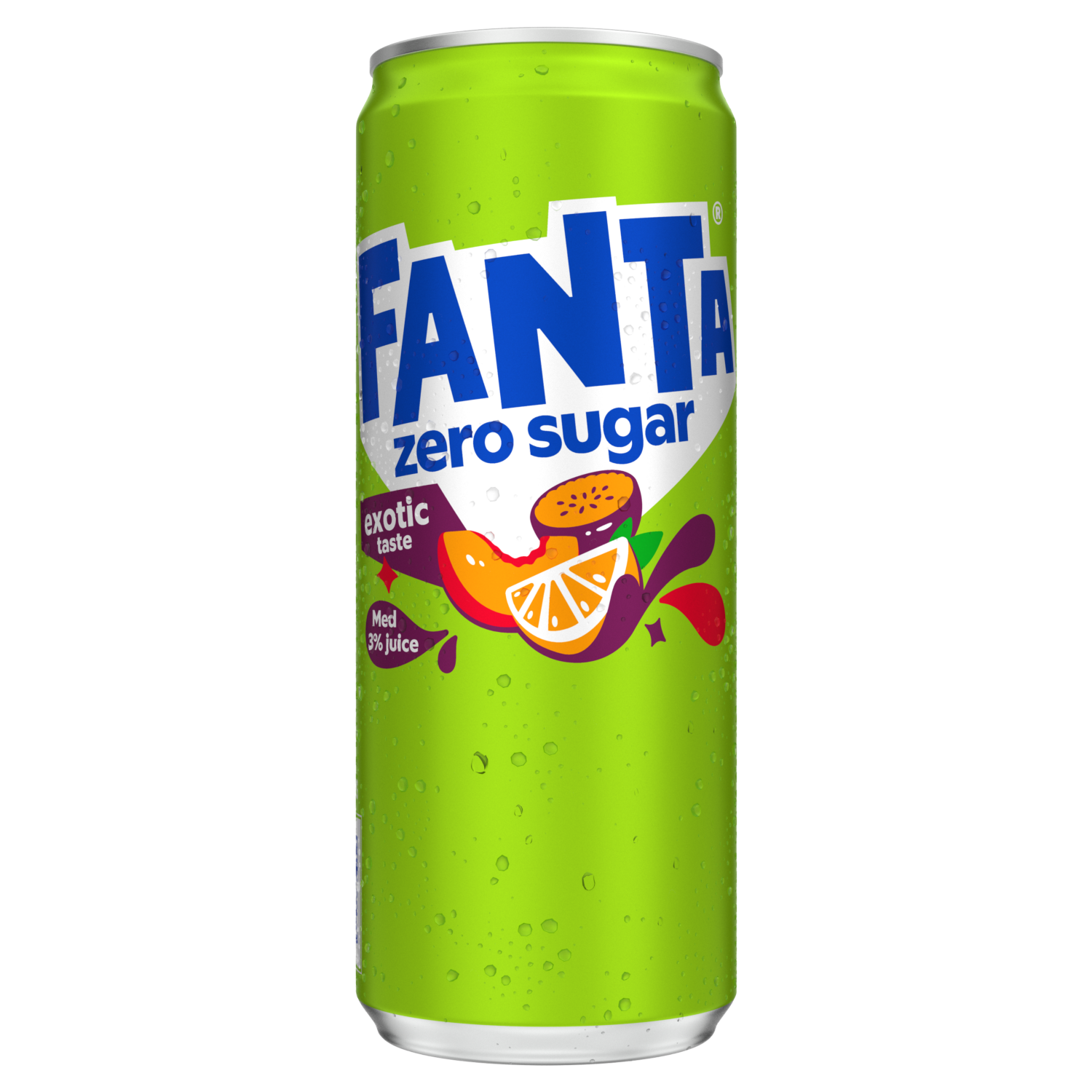 En flaska med Fanta Exotic Zero Sugar