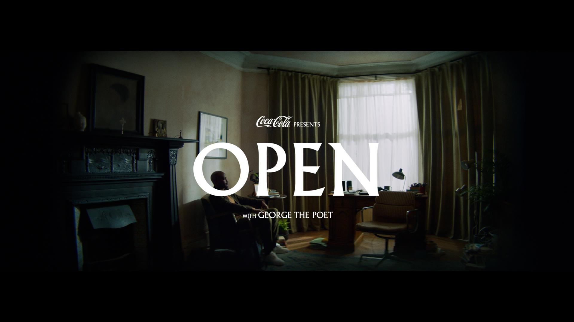 Coca-Cola presenterar kampanjen "Open like never before" tillsammans med George The Poet 