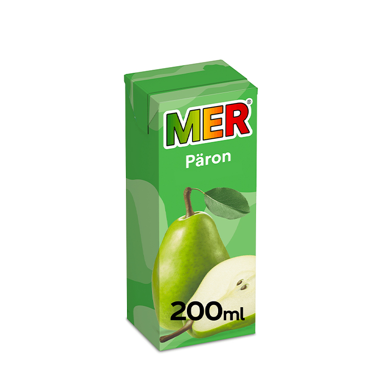 Fruktdrycken MER Päron i Tetra Pak®