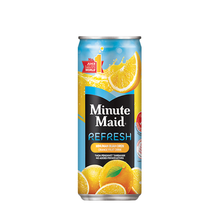 Minute Maid Refresh Orange can