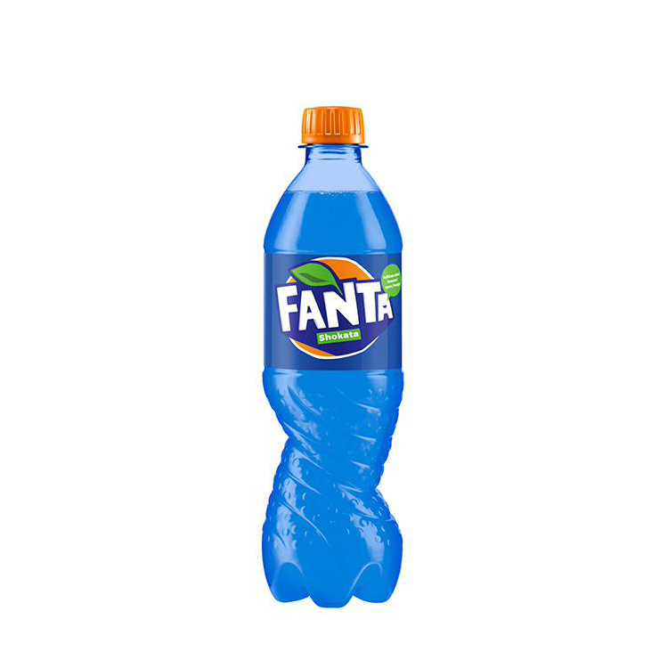 Posamična plastična steklenica Fanta okusa Shokata.
