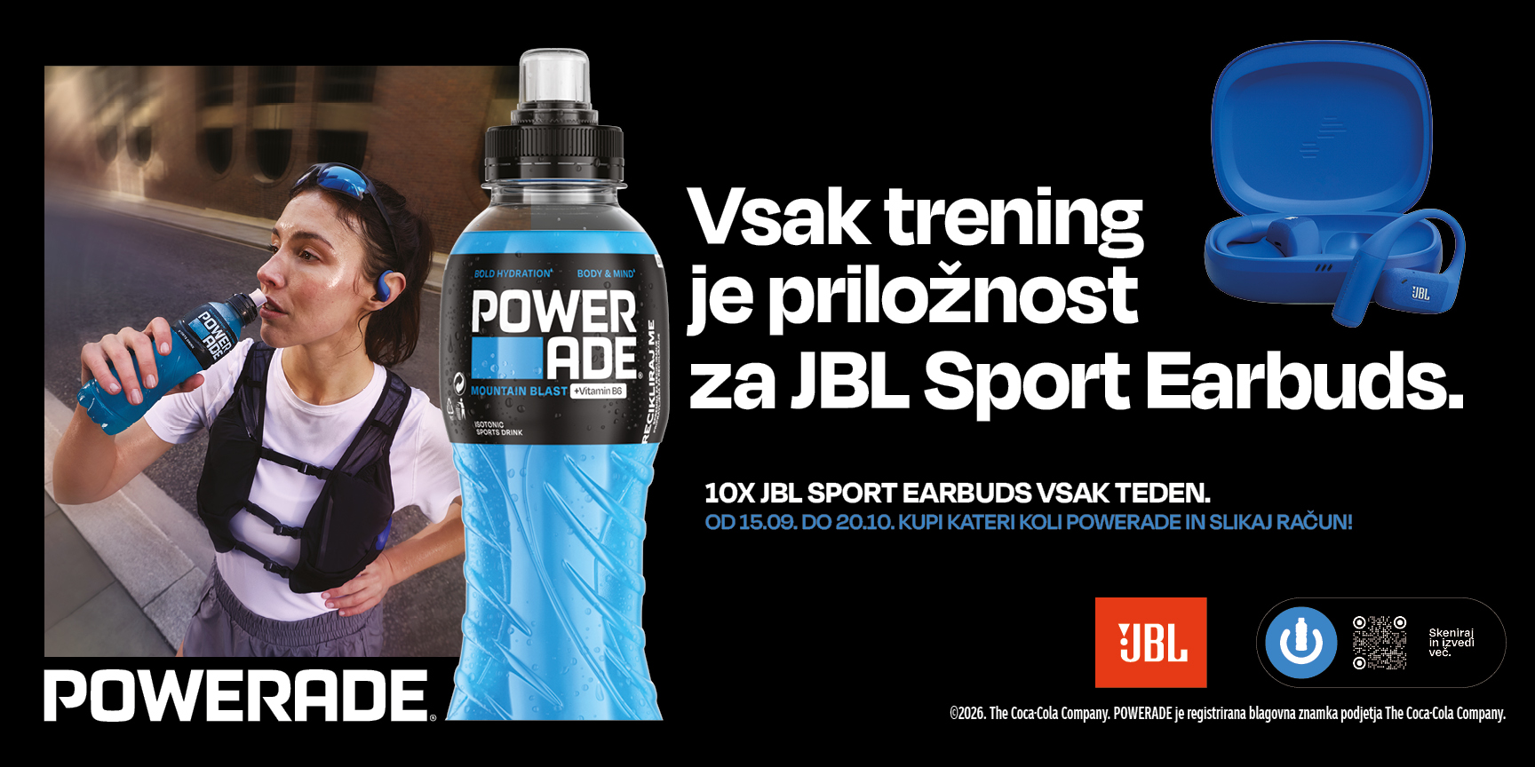 Promotivni banner Powerade JBL