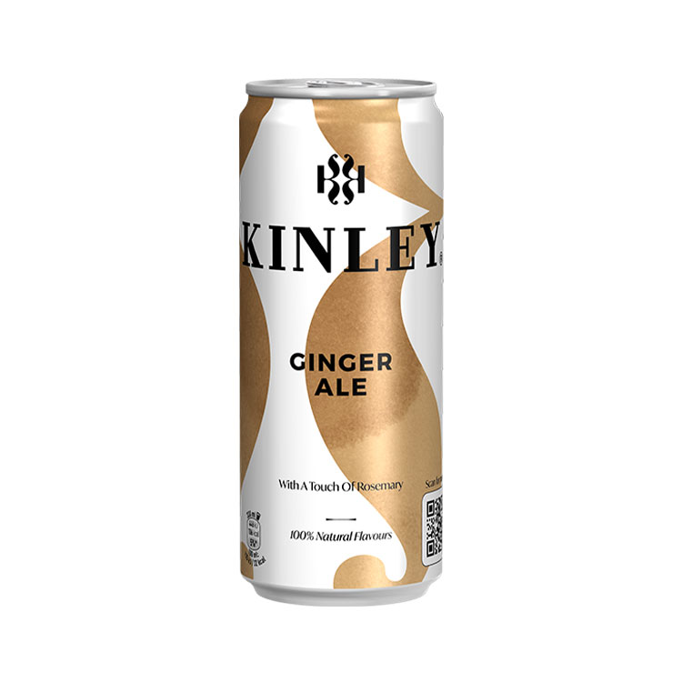 Kinley Ginger Ale v plechovke