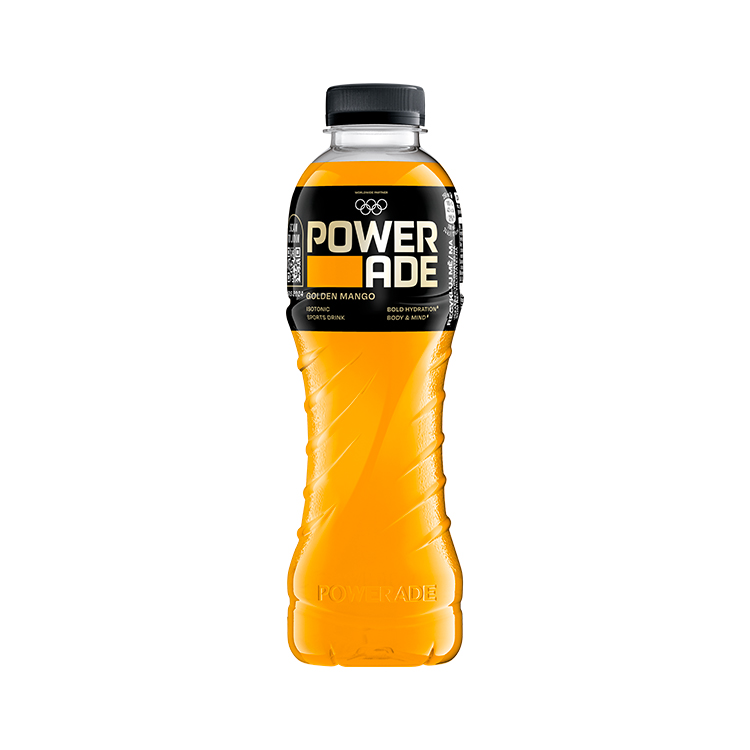 PET fľaša Powerade Golden Mango