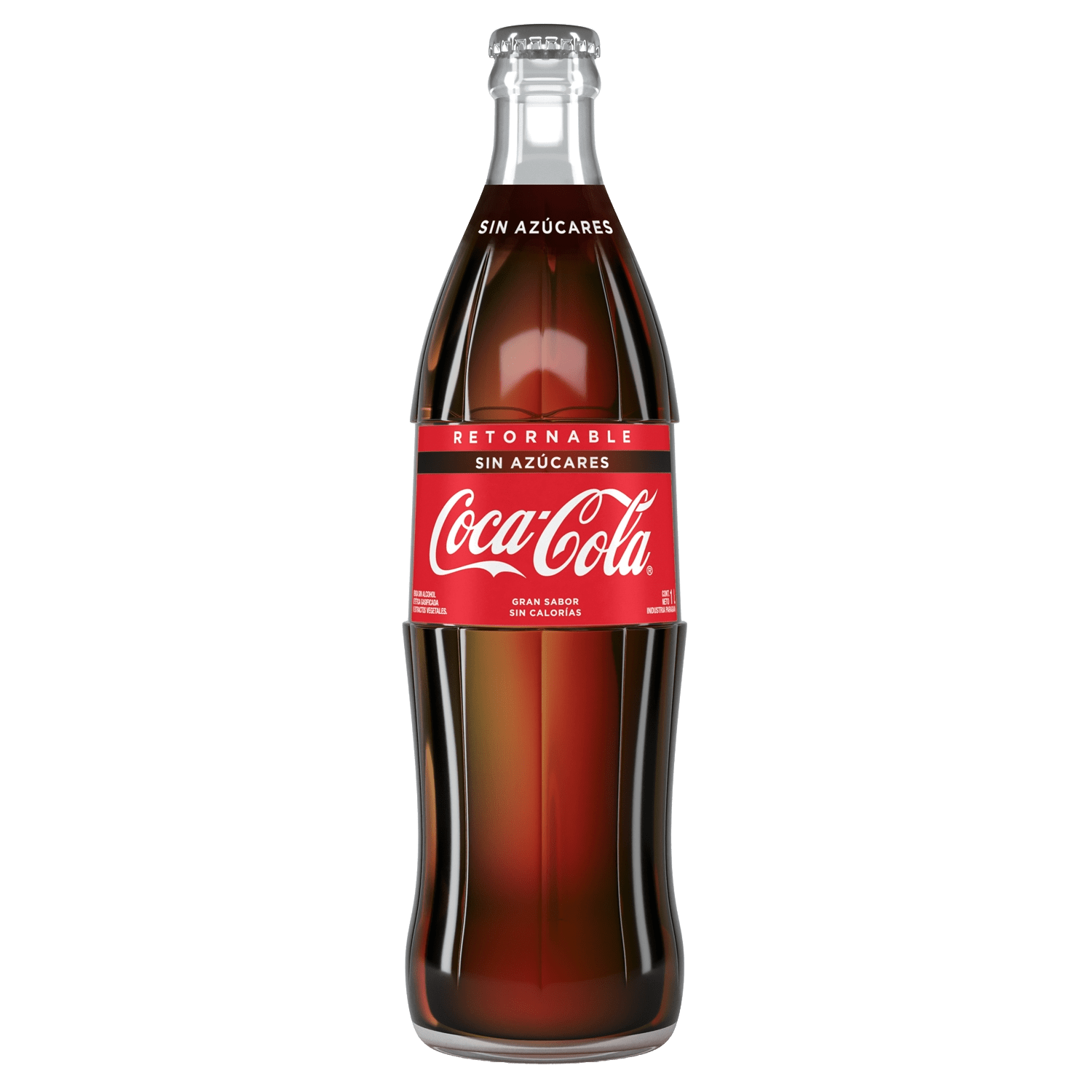Botella de Coca-Cola Sin Azúcares 500 mL Retornable