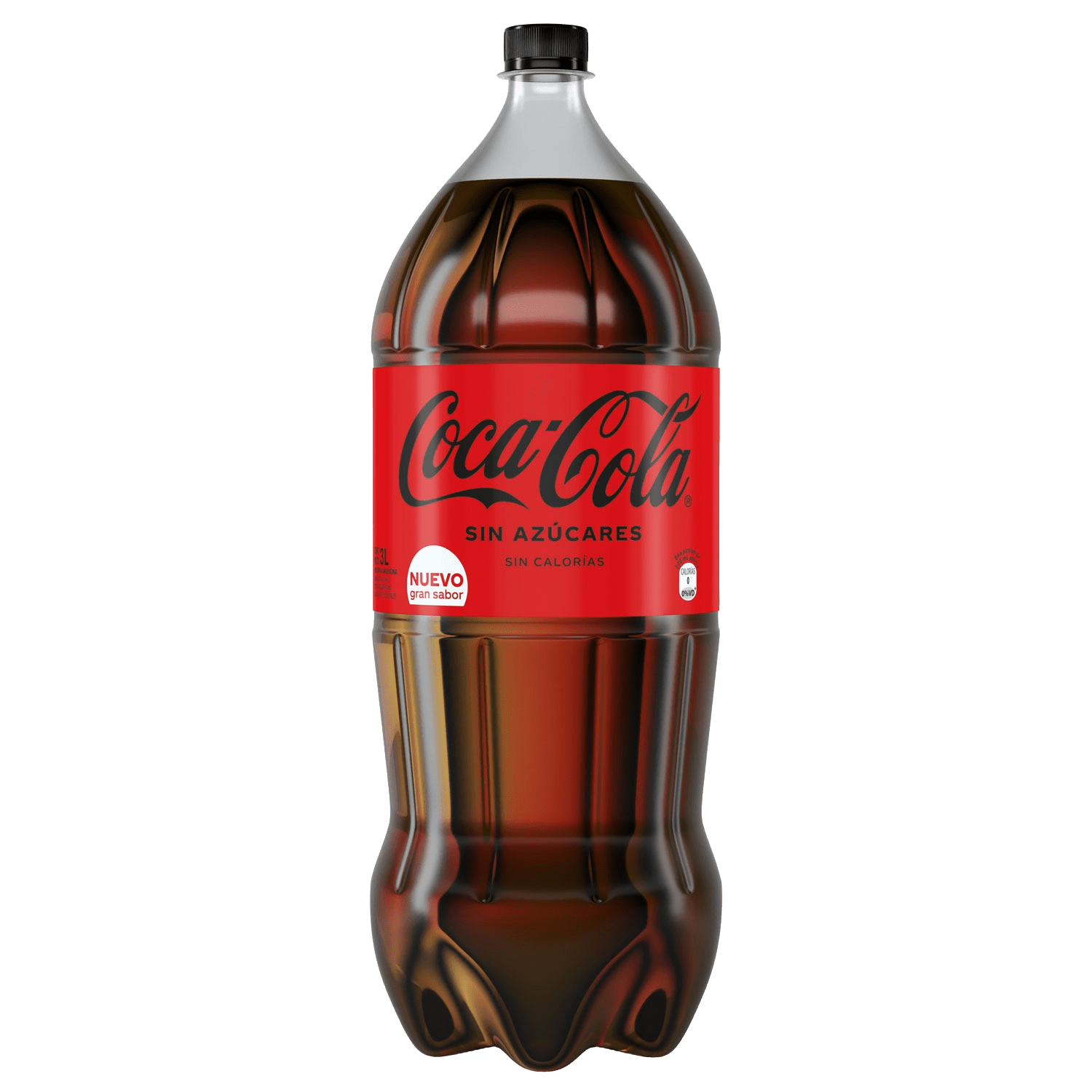 Botella de Coca-Cola Sin Azúcares 3L