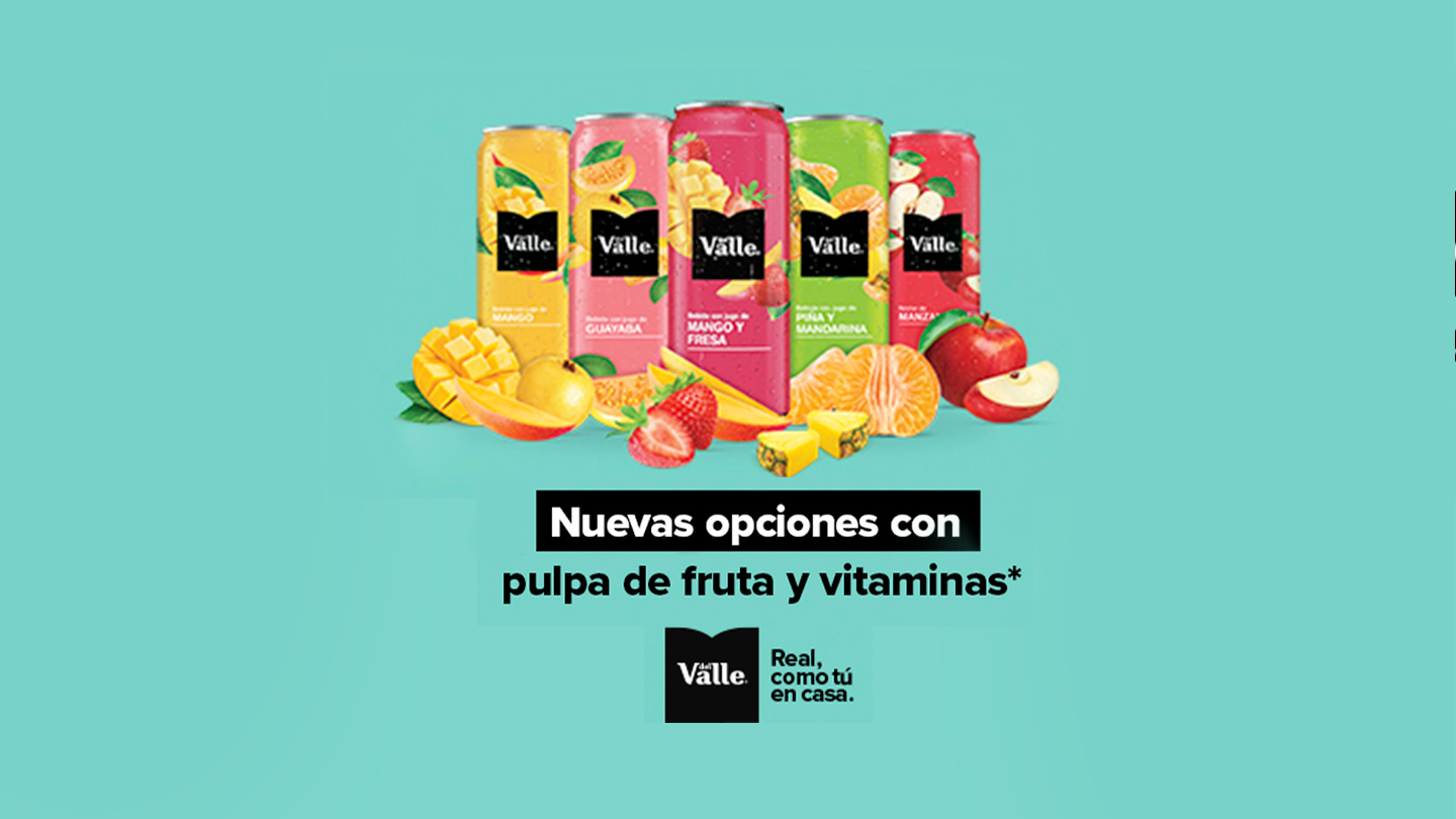 Nuevos jugos con pulpa de fruta y vitaminas