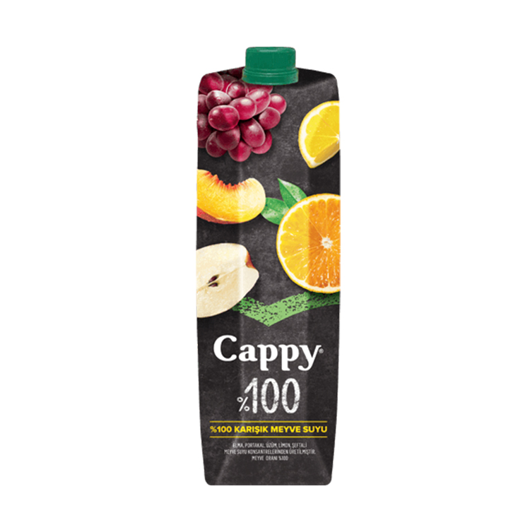 Bir şişe Cappy Karışık Meyve Suyu