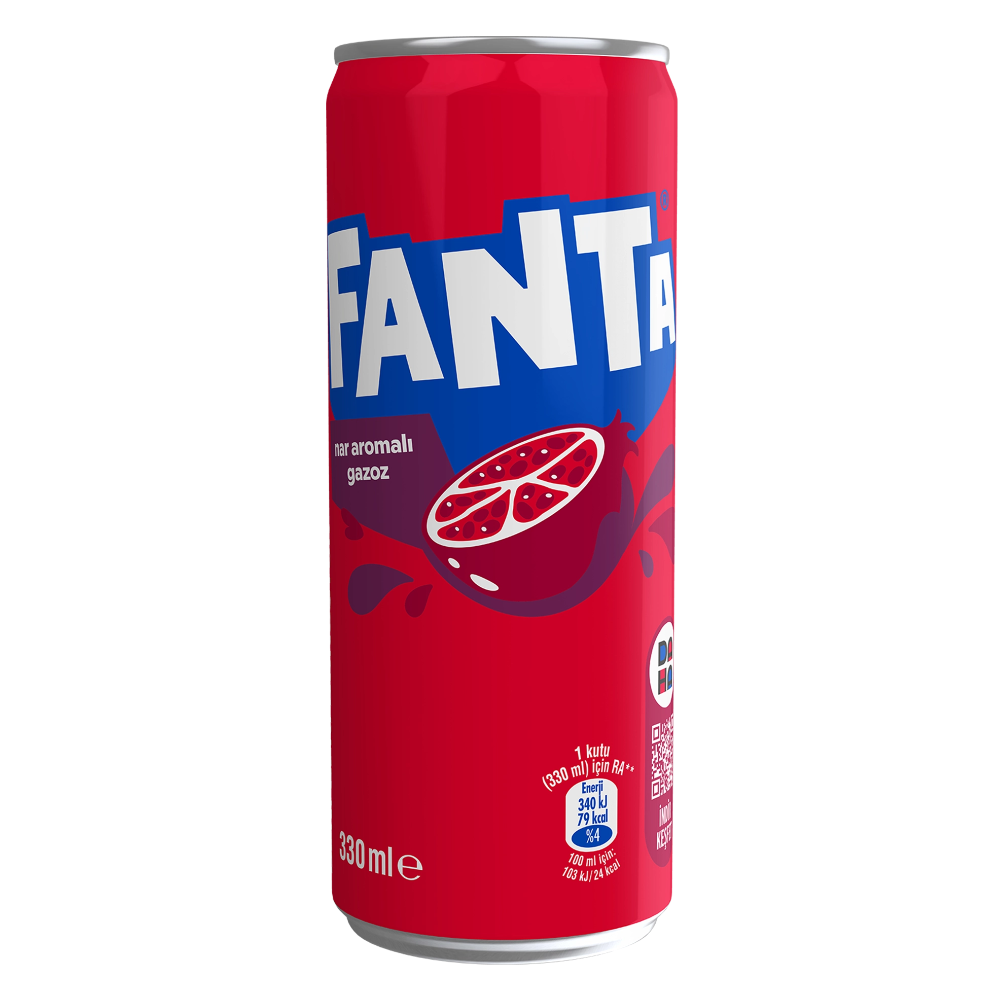 Fanta Nar enerji ve besin öğeleri