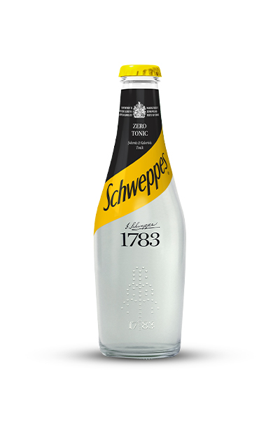 Schweppes zero tonic şişesi