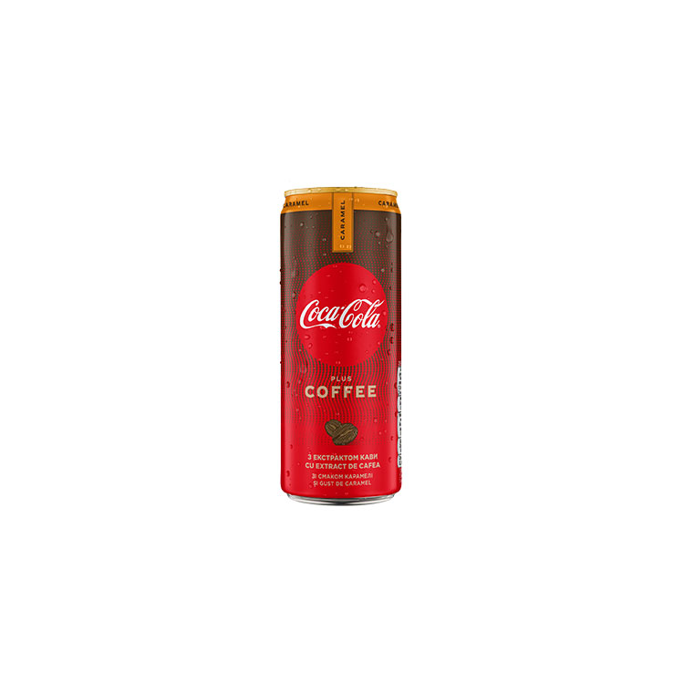 Напій Coca-Cola plus coffee зі смаком карамелі