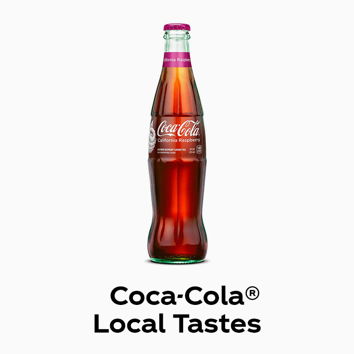 Coca-Cola California Raspberry Glass Bottles, 12 fl oz, 4 Pack