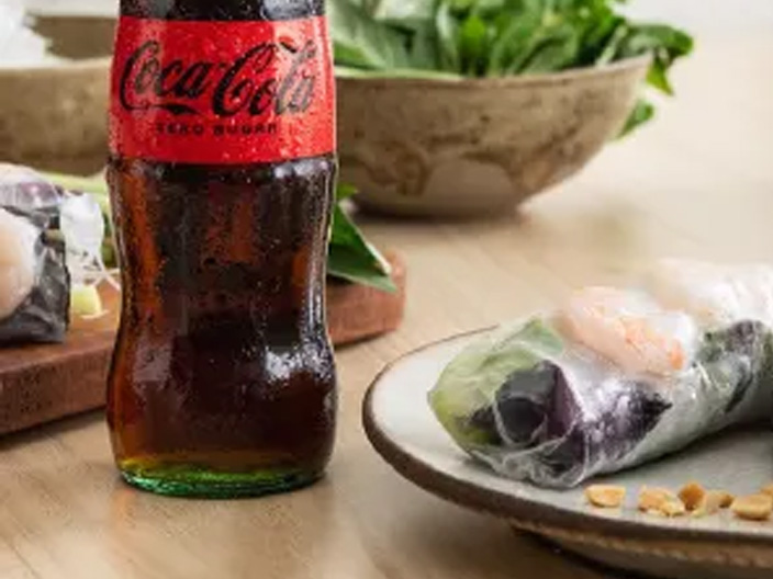 Shrimp Spring Rolls with Coca-Cola and Coca-Cola Zero Sugar