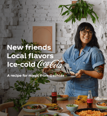 New friends Local flavors  Ice-cold Coca-Cola A recipe for magic from @sohlae